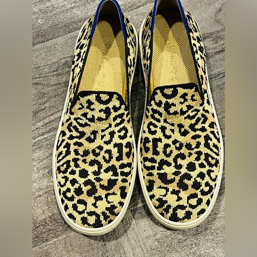 Rothy's Little Desert Cat Textile Original Slip On Sneaker Shoes Womens Size 8
